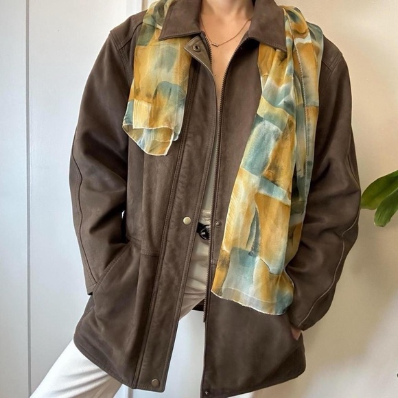 Men’s Vintage Genuine Leather Jacket 🤎 - Picture 5 of 8